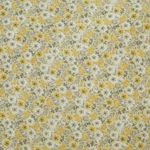 Dunelm Bessie Ditsy Floral Ochre 100% Cotton Reversible Duvet Cover And Pillowcase Set - Image 4