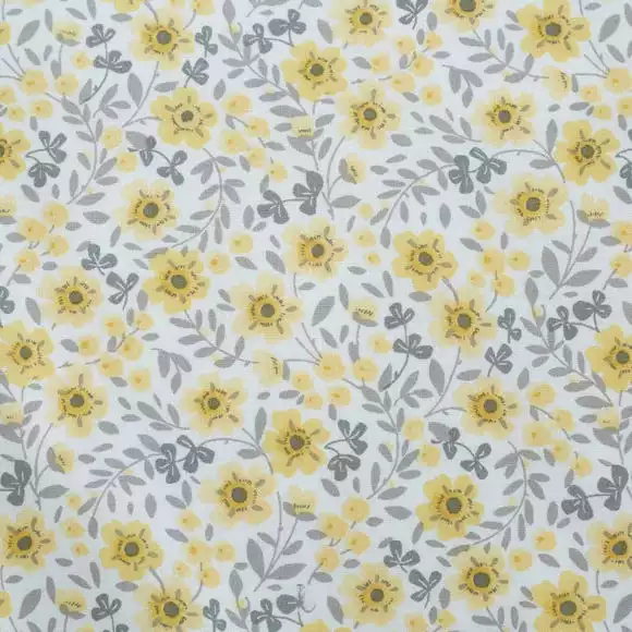 Dunelm Bessie Ditsy Floral Ochre 100% Cotton Reversible Duvet Cover And Pillowcase Set - Image 5