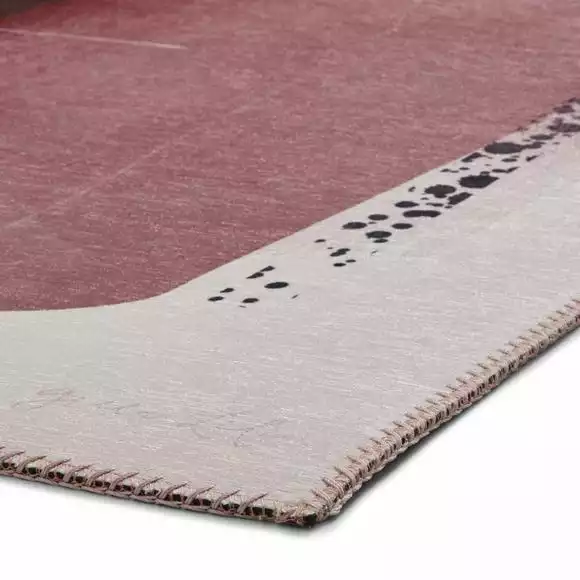 Think Rugs Michelle Collins Abstract Rose Crimson Rug - Image 5