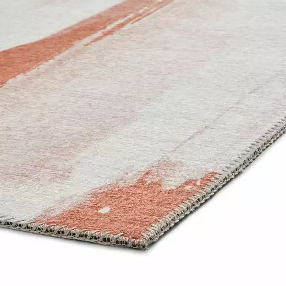 Think Rugs Michelle Collins Abstract Terracotta And Ivory Rug - Image 5