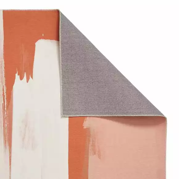 Think Rugs Michelle Collins Abstract Terracotta And Ivory Rug - Image 6
