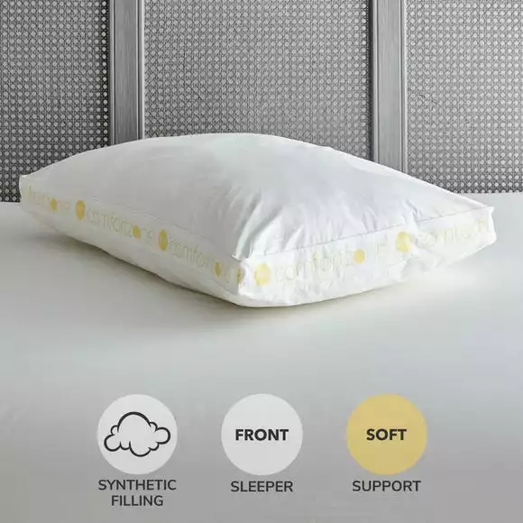Comfortzone Hollowfibre Soft-Support Walled Pillow