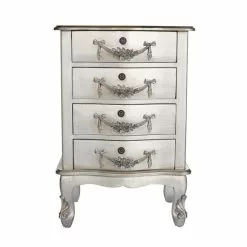 Dunelm Toulouse 4 Drawer Bedside Table