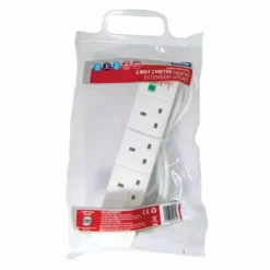 Status 4-Way 2 Metre Surge Protected Extension Lead