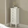 Dunelm Toulouse Tall 5 Drawer Chest, Ivory