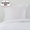 Dunelm Non Iron Plain Dye White Continental Square Pillowcase