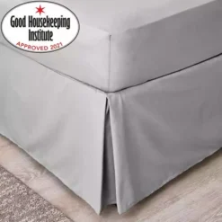 Dunelm Non Iron Plain Dye Slate Grey Valance