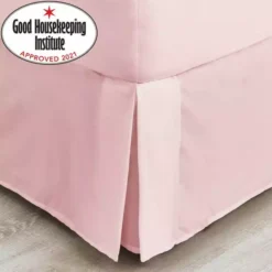 Dunelm Non Iron Plain Dye Dusky Pink Valance