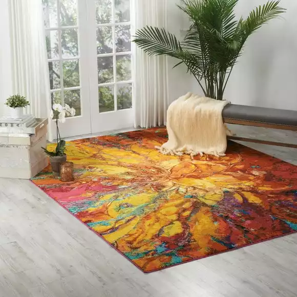 Nourison Multi Coloured Celestial Cayenne Rug
