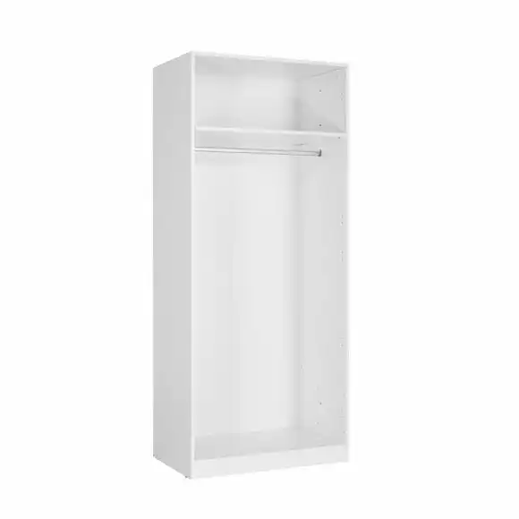 Harmony Acton Double Wardrobe, White - Image 2