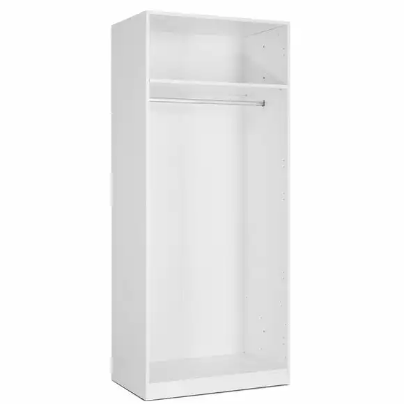 Harmony Acton Double Wardrobe, White - Image 3