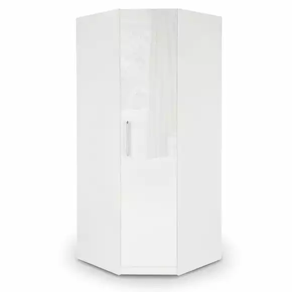 Harmony Angel Corner Wardrobe, White