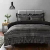 Dunelm Hudson Grey Duvet Cover And Pillowcase Set