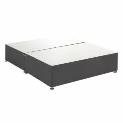 Dunelm Universal Charcoal Linen Divan Base