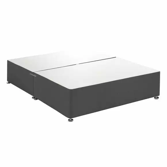 Dunelm Universal Charcoal Linen Divan Base