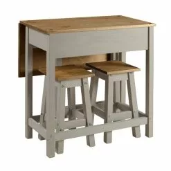 Core Corona Grey Drop Leaf Table Dining Set