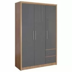 Seconique Seville Triple 2 Drawer Wardrobe