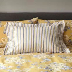 Dunelm Ashbourne Ochre Oxford Pillowcase