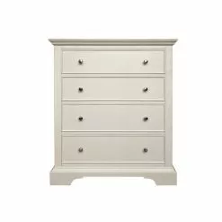 Dunelm Charlotte 4 Drawer Chest, Ivory