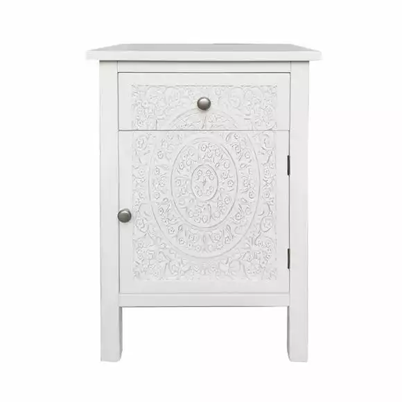 Dunelm Samira 1 Door & 1 Drawer Chest, White