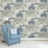 Crown Wallpaper Oriental Landscape China Blue Wallpaper