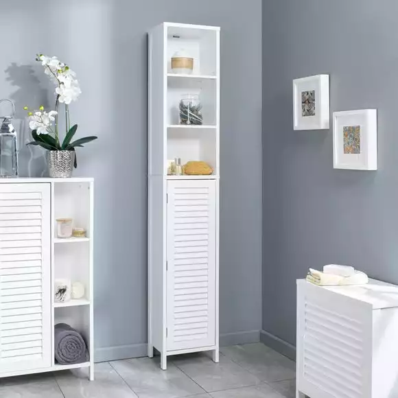 Lloyd Pascal White Tuscany Tall Cabinet