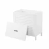 Lloyd Pascal White Tuscany Laundry Hamper