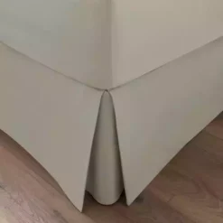 Dorma 300 Thread Count 100% Cotton Sateen Plain Cream Pleated Valance