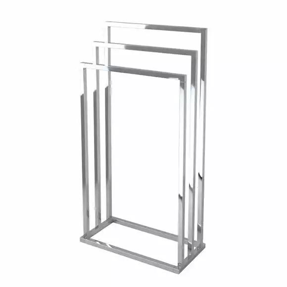 Lloyd Pascal Chrome 3 Rail Towel Stand