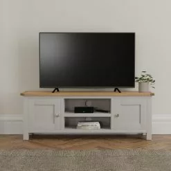 Dunelm Bromley Grey Wide TV Stand