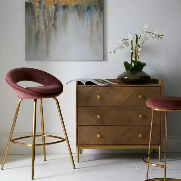 Dunelm Rumi 3 Drawer Chest, Mango Wood