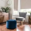 Dunelm Isla Pouffe - Midnight Blue