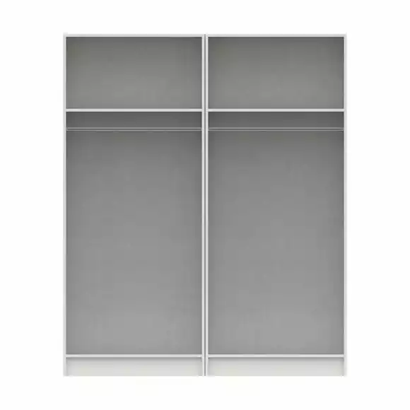 One Call Furniture Ethan 4 Door Wardrobe, Mirrored - Image 4