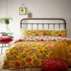 Riva Home Furn. Pomelo Yellow Reversible Duvet Cover And Pillowcase Set
