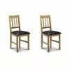 Julian Bowen Coxmoor Set Of 2 Dining Chairs Brown PU Leather