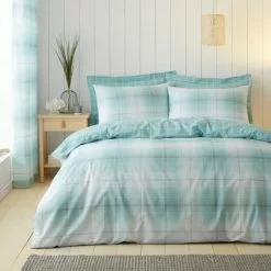 Dunelm Albie Blue Reversible Duvet Cover And Pillowcase Set