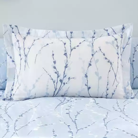 Dunelm Belle Blue Oxford Pillowcase