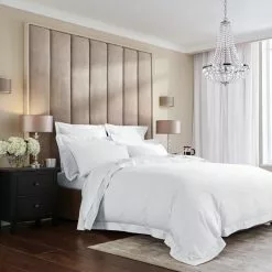 Hotel Cotton 230 Thread Count Sateen White Duvet Cover