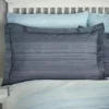 Dunelm Halton Blue Oxford Pillowcase