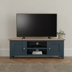Dunelm Bromley Blue Wide TV Stand