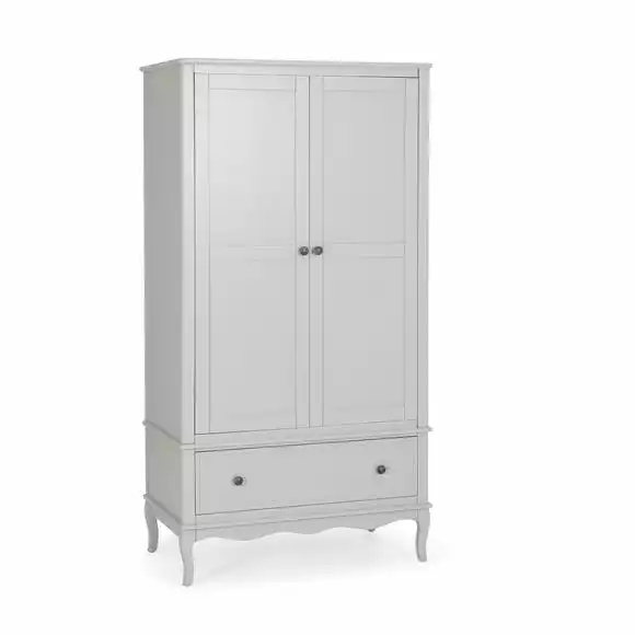 Dunelm Clara Double 1 Drawer Wardrobe, Grey - Image 3