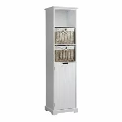 Lloyd Pascal White Willow Tall Cabinet