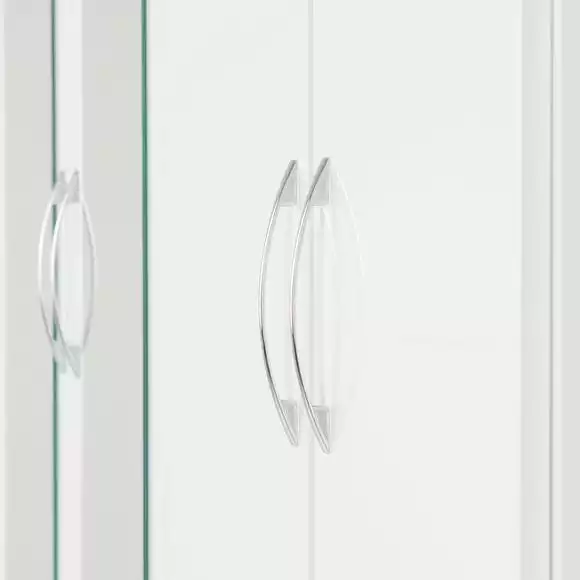 Seconique Nevada 4 Door 2 Drawer Wardrobe, Mirrored - Image 4