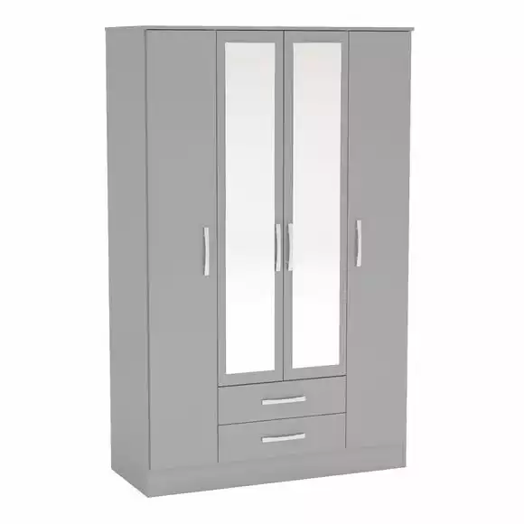 Birlea Lynx 4 Door Wardrobe Mirrored - Image 2