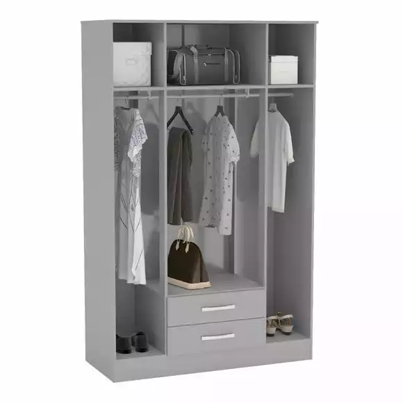 Birlea Lynx 4 Door Wardrobe Mirrored - Image 3