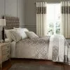 Catherine Lansfield Natural Lattice Cut Velvet Duvet Cover And Pillowcase Set