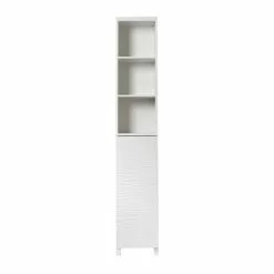 Lloyd Pascal White Wave Tall Cabinet