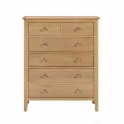 Julian Bowen Cotswold 6 Drawer Chest, Oak
