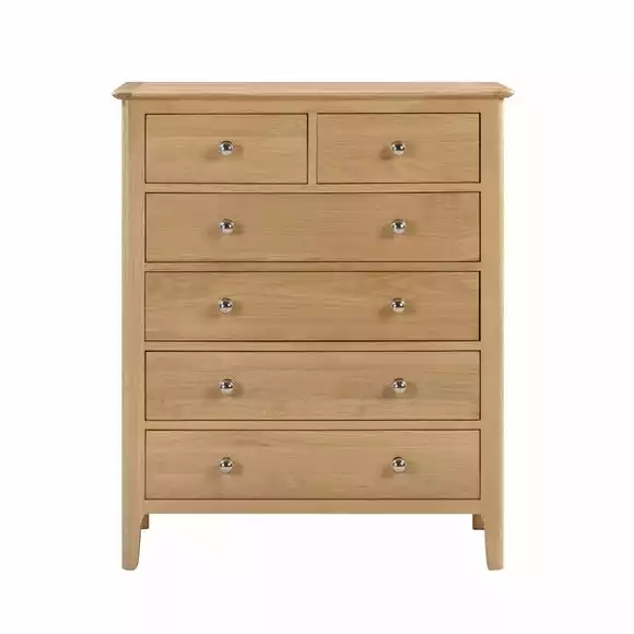 Julian Bowen Cotswold 6 Drawer Chest, Oak