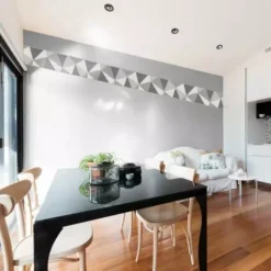 Fine Décor Wallpaper Apex Silver Border